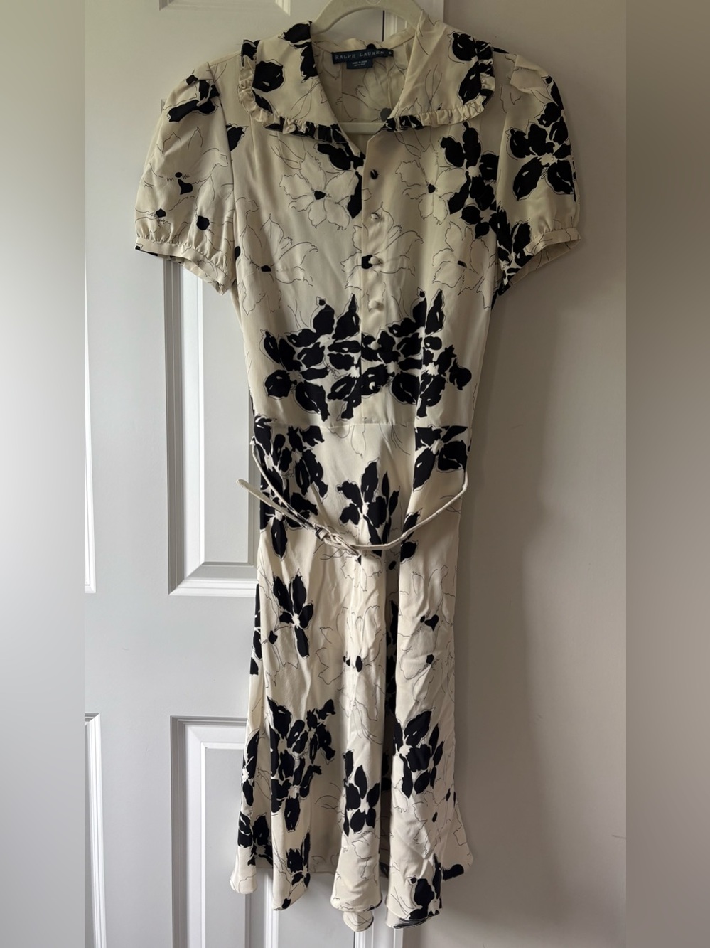 Ralph Lauren Blue Label Floral Silk Dress - Picture 4 of 8